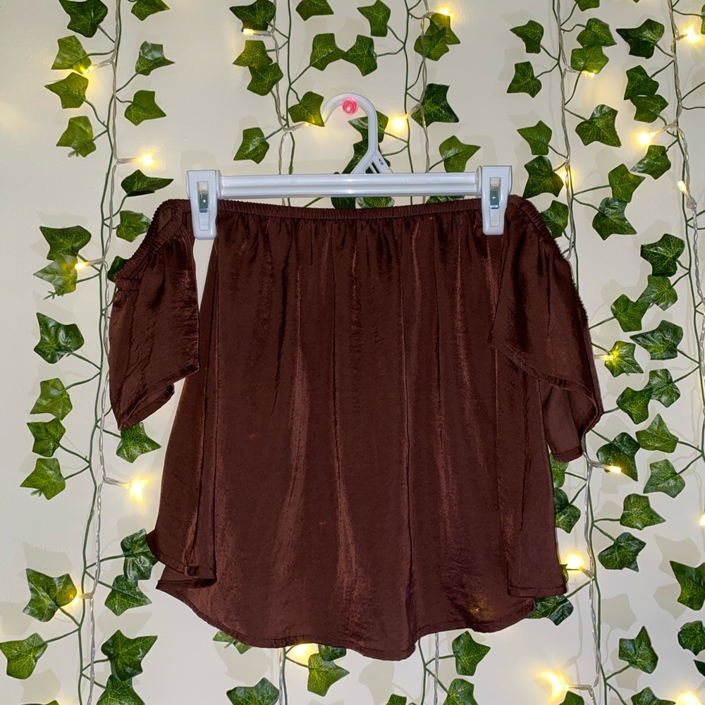 Strapless American Eagle Red Top